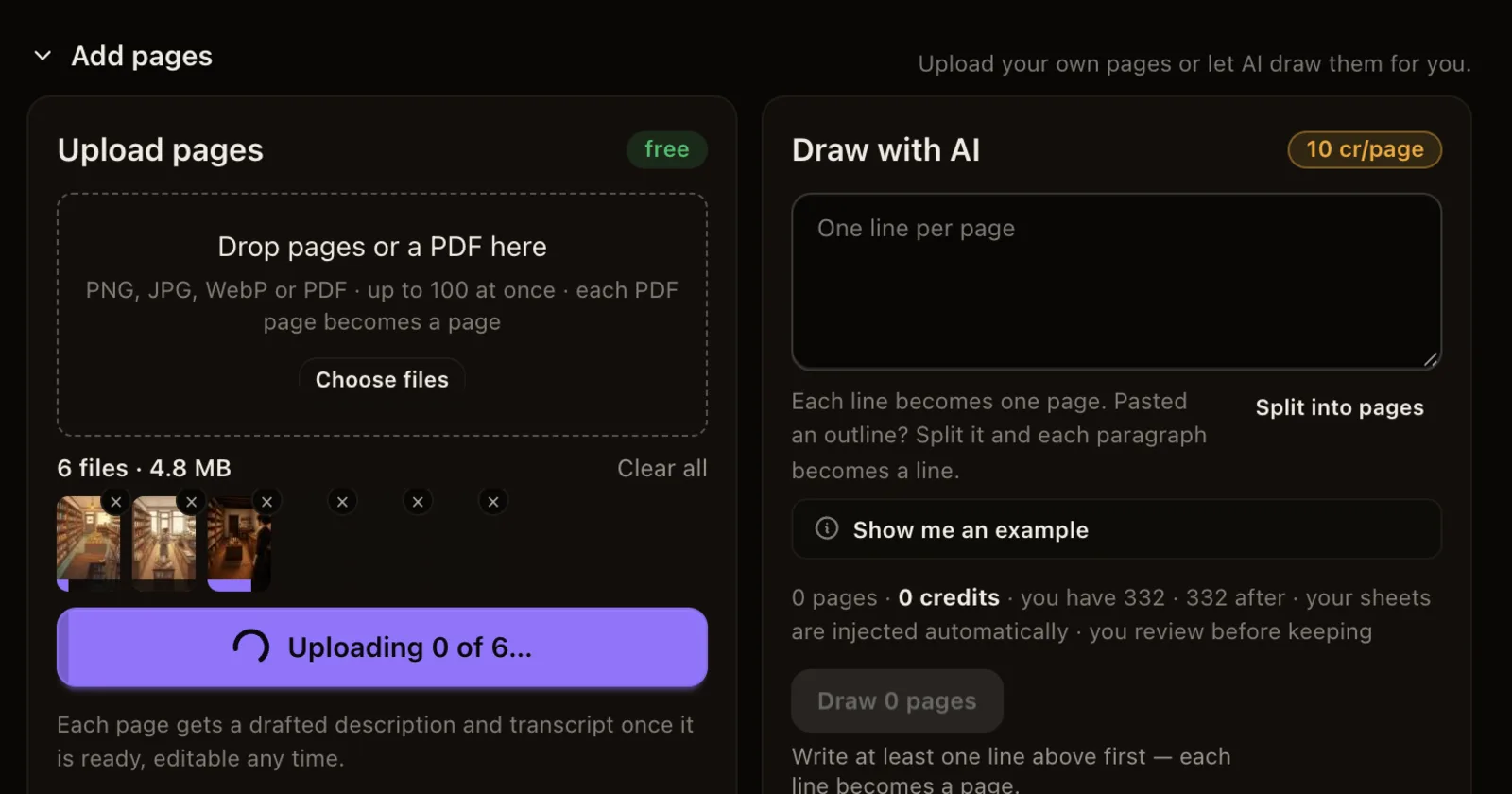 Bring your comic in as a PDF