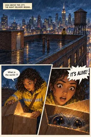 A page drawn by Inkroost in the Painted album look