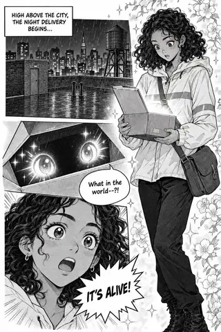 A page drawn by Inkroost in the Shojo look