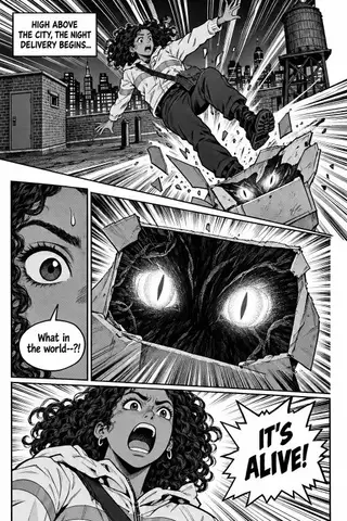 A page drawn by Inkroost in the Shonen look